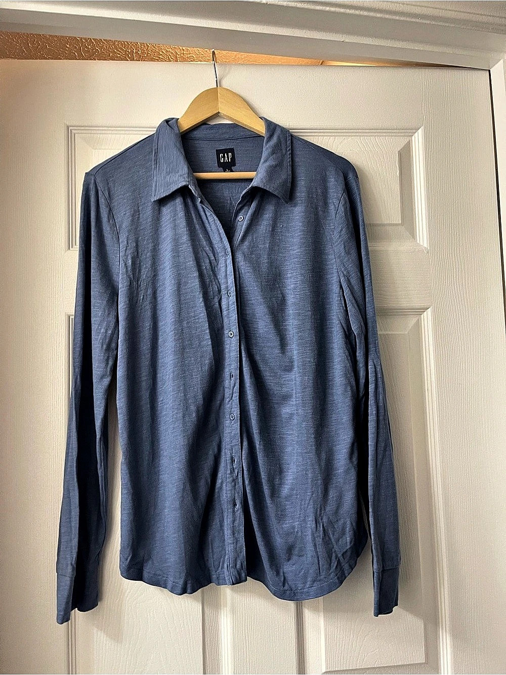 Women’s Blue Button Down Shirt